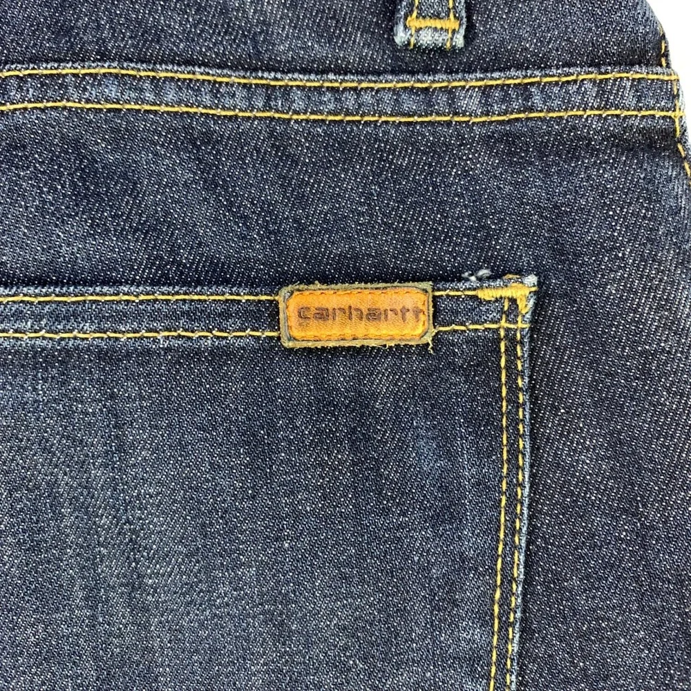 Carhartt WIP Riot Pant Jeans Mens 34x32 Dark Wash‎ Denim Stretch Workwear Slim